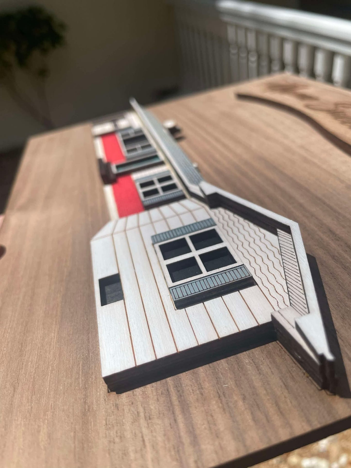 3D Layered Wood Custom House Sign