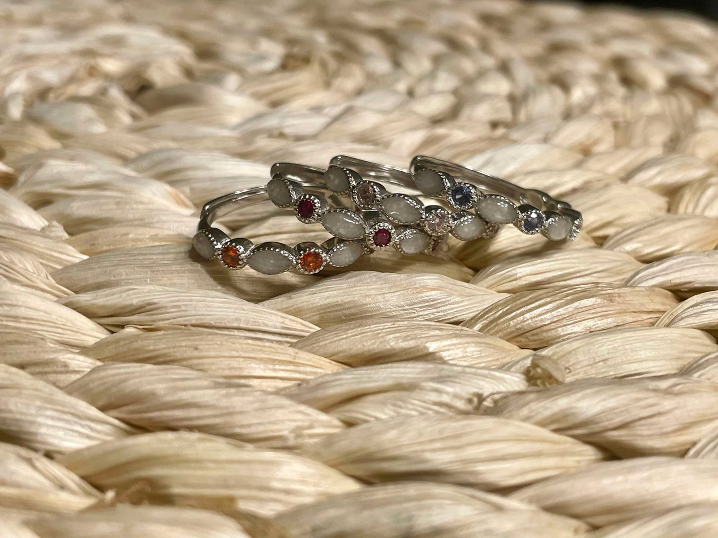 DNA Jewelry Half Band Ring
