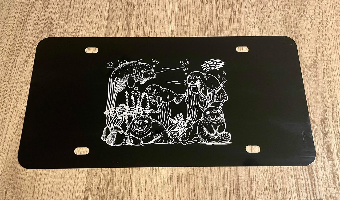 Engraved License Plate