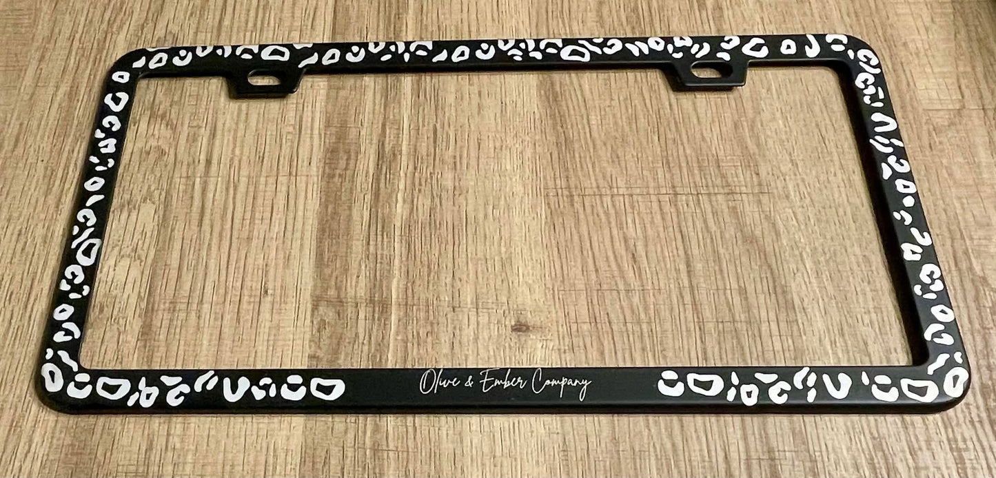 Engraved License Plate Frame
