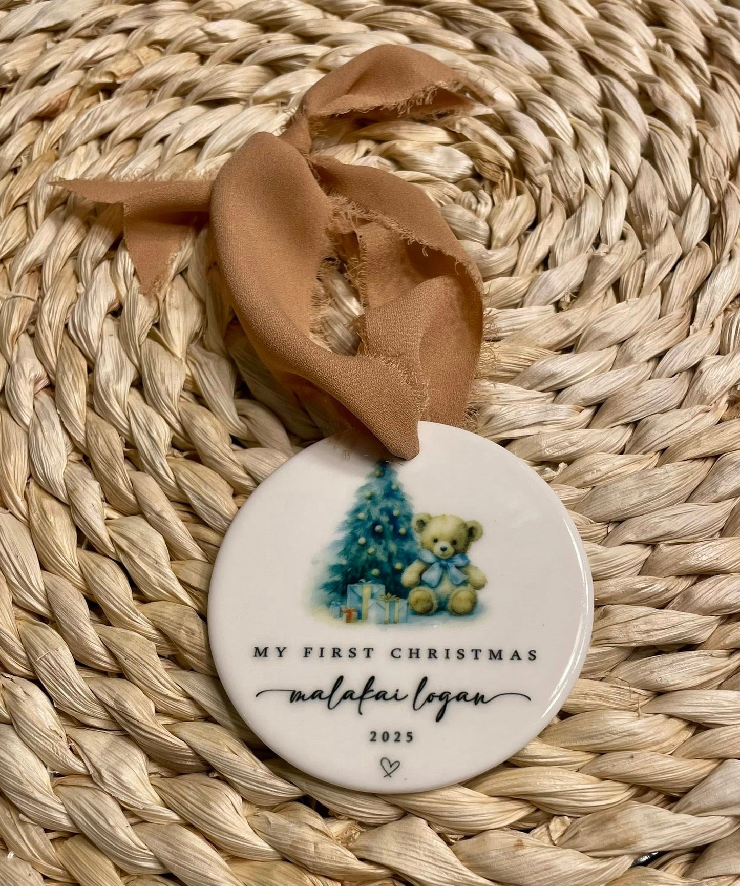 My First Christmas 2025 Ceramic Ornament