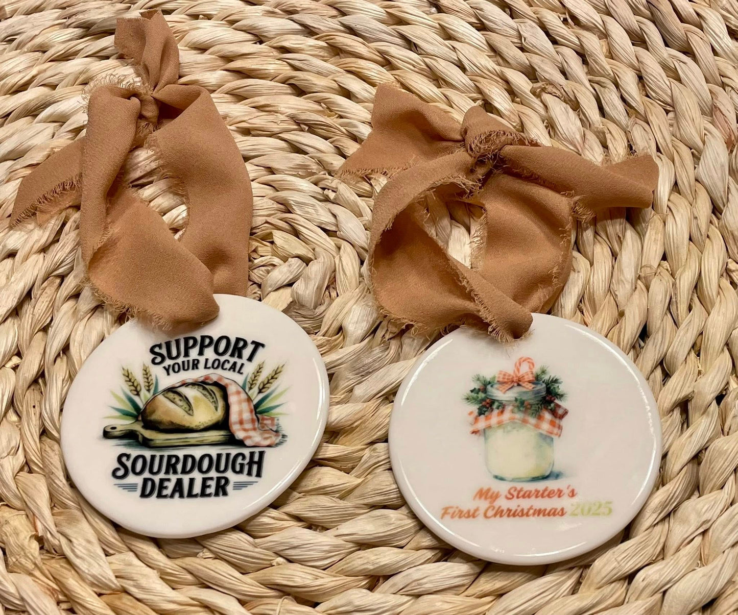 Sourdough Ceramic Christmas Ornament
