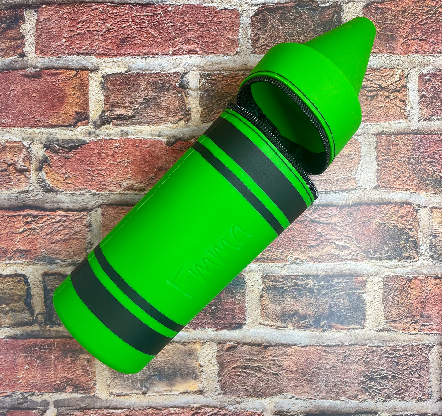 Personalized Engraved Silicone Pencil Pouch