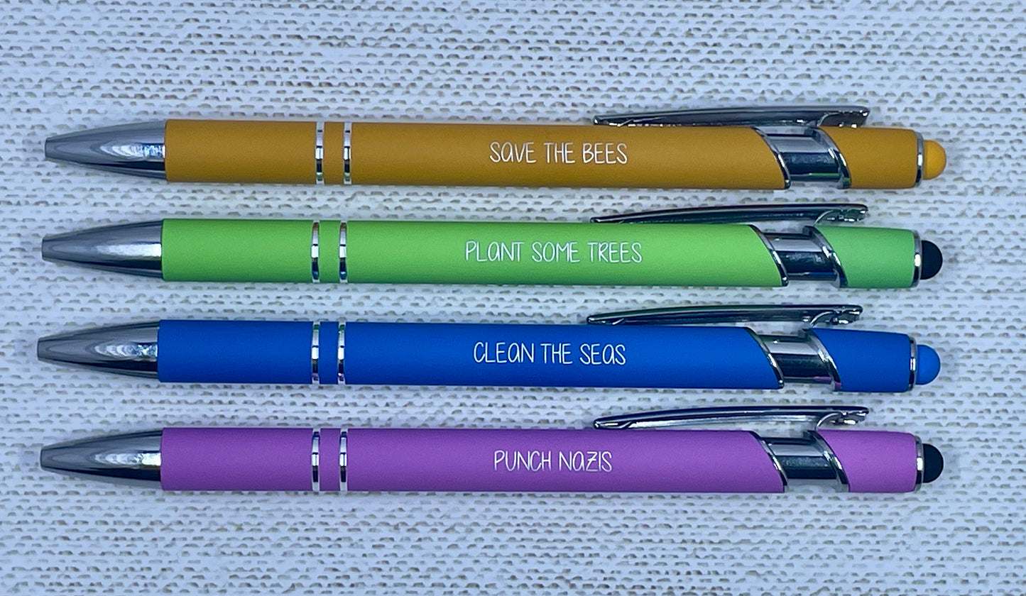 Engraved 2 in 1 Stylus Pen Set