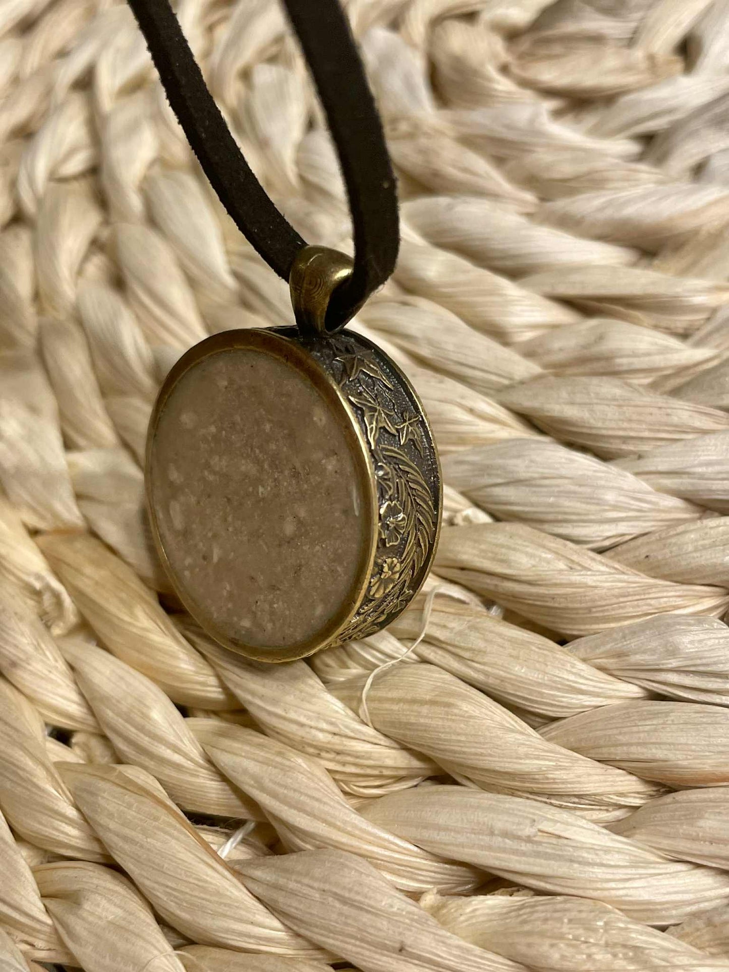 DNA Jewelry Brass Round Pendant