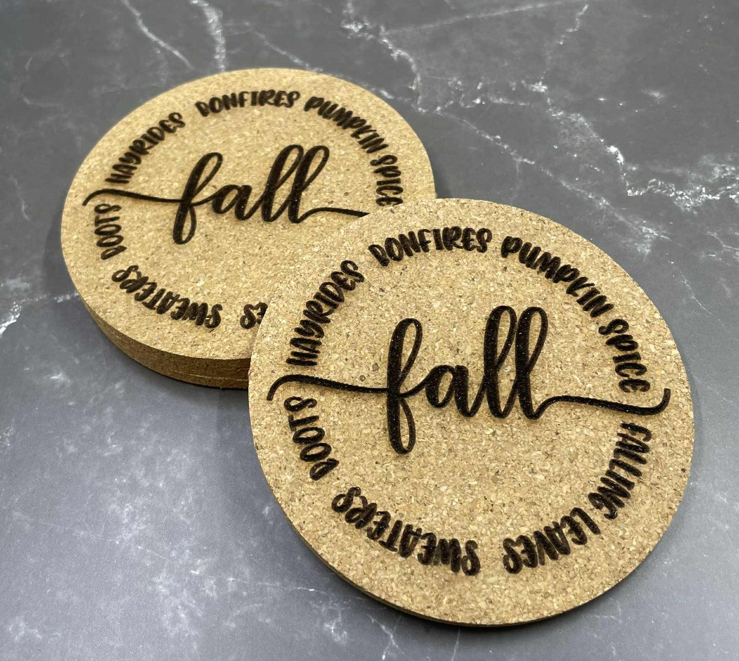 Custom Cork Coaster (4) Set - Olive and Ember Co.
