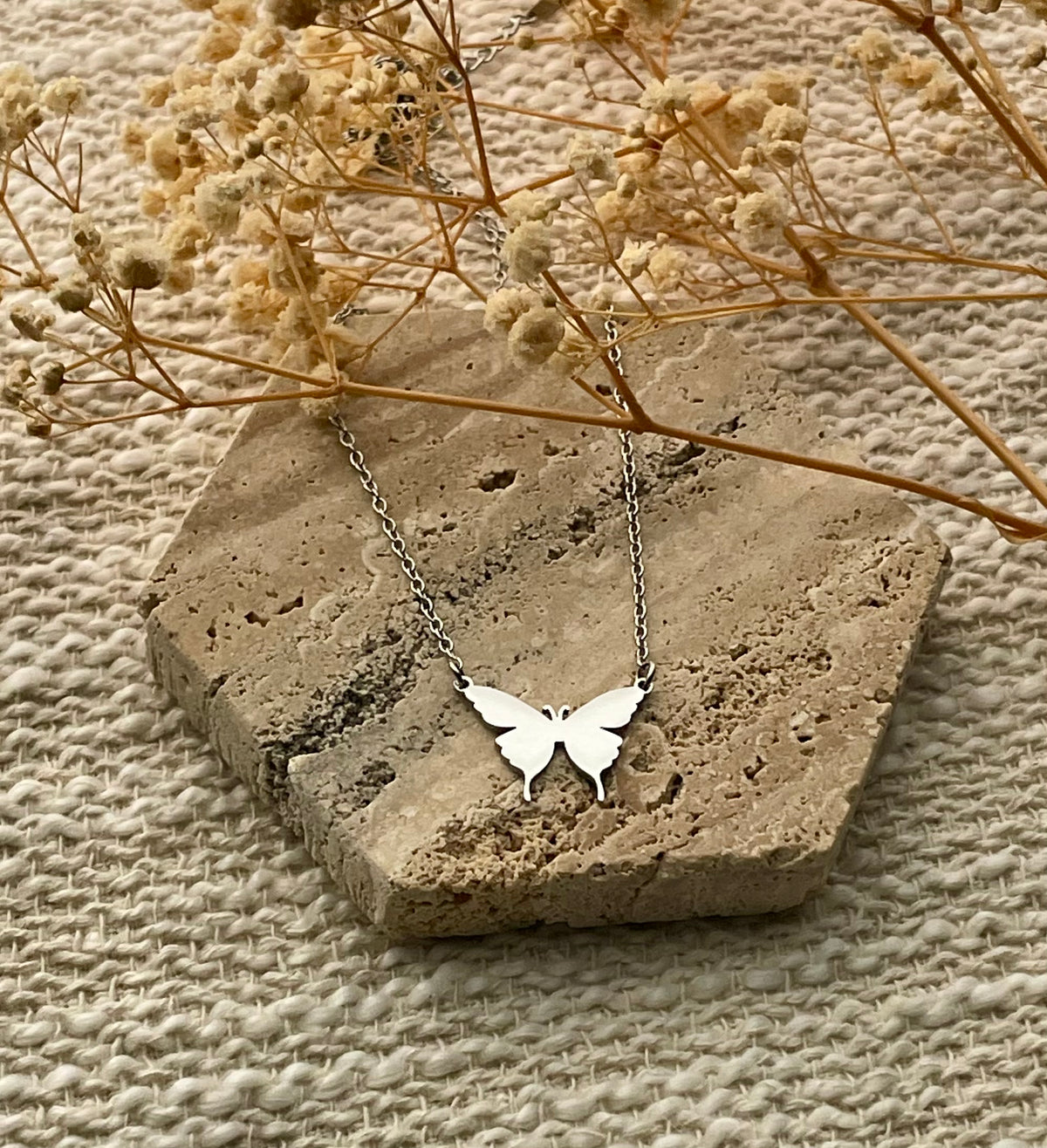 Stainless Steel Butterfly Necklace Gift for Her