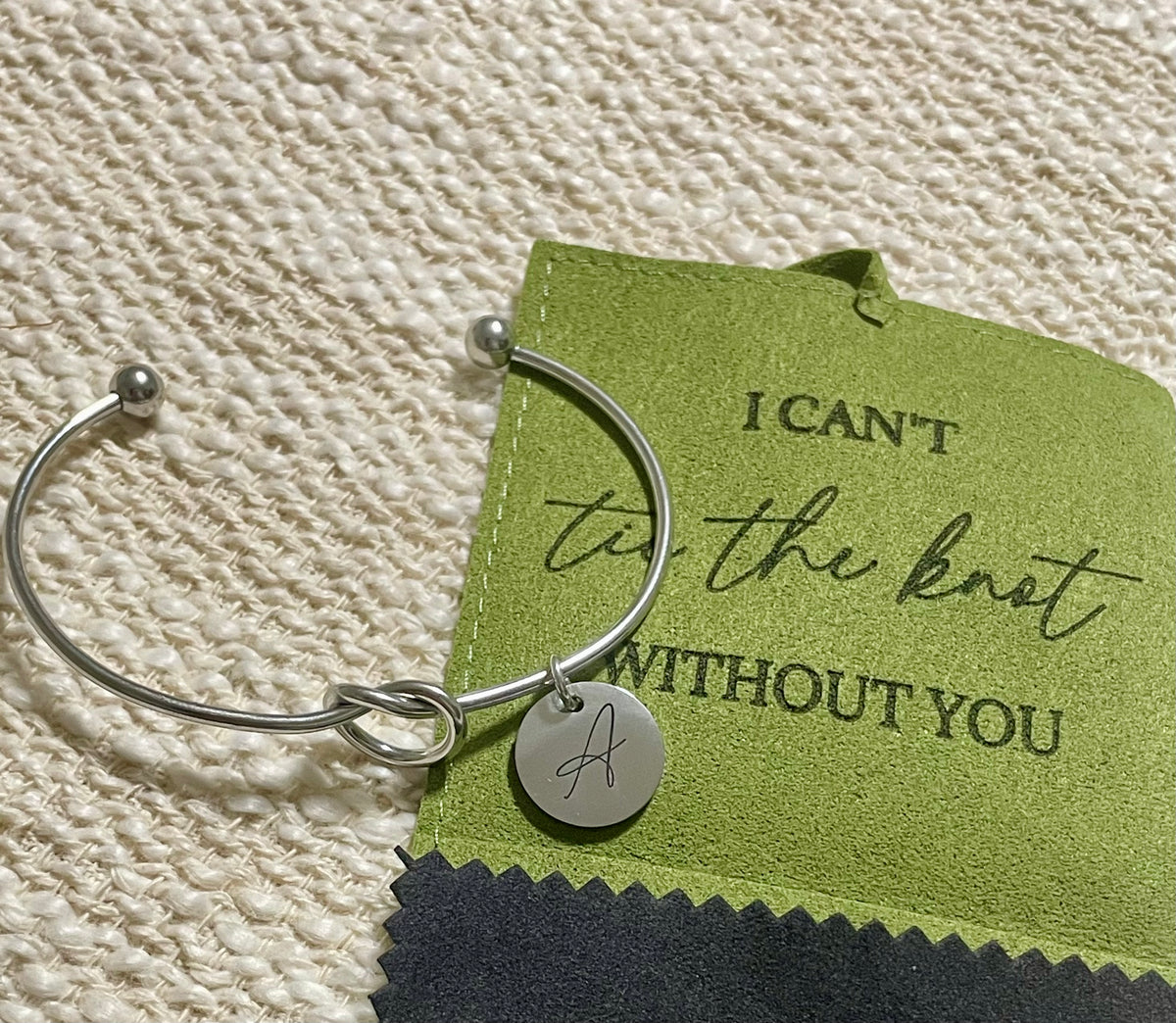 Tie the Knot Bracelet Wedding Bridesmaid