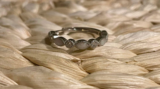 DNA Jewelry Half Band Ring