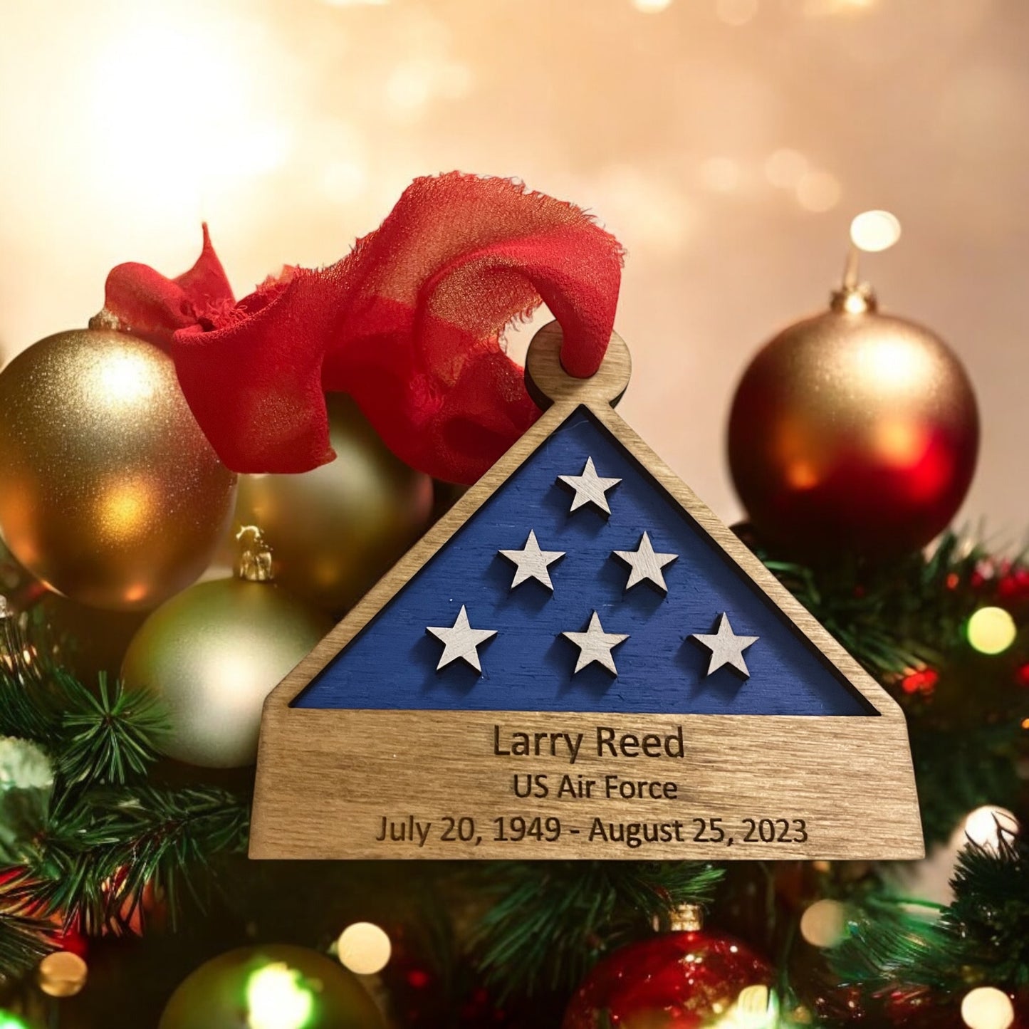 Memorial Flag Ornament