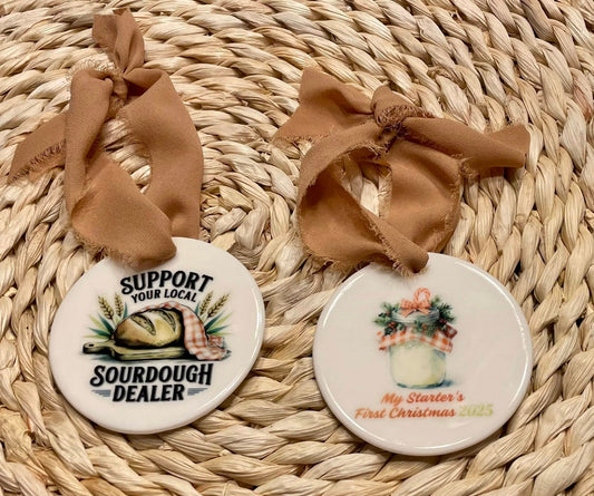 Sourdough Ceramic Christmas Ornament