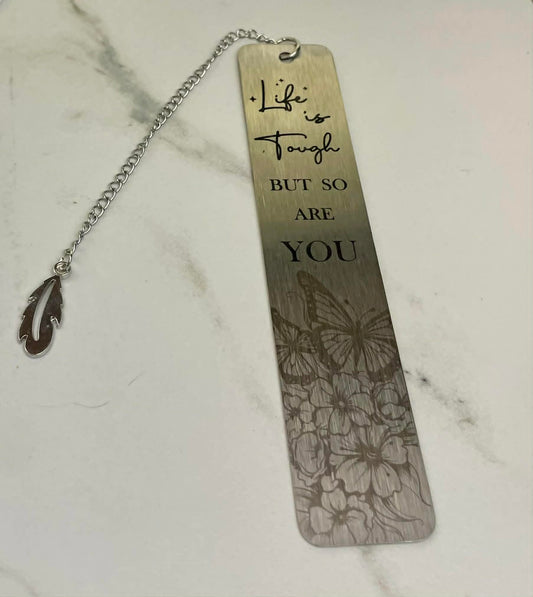 Engraved Metal Double Sided Bookmark Sativa #JusticeforSativa