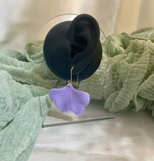 Purple Ginkgo Leaf Earrings #JusticeforSativa