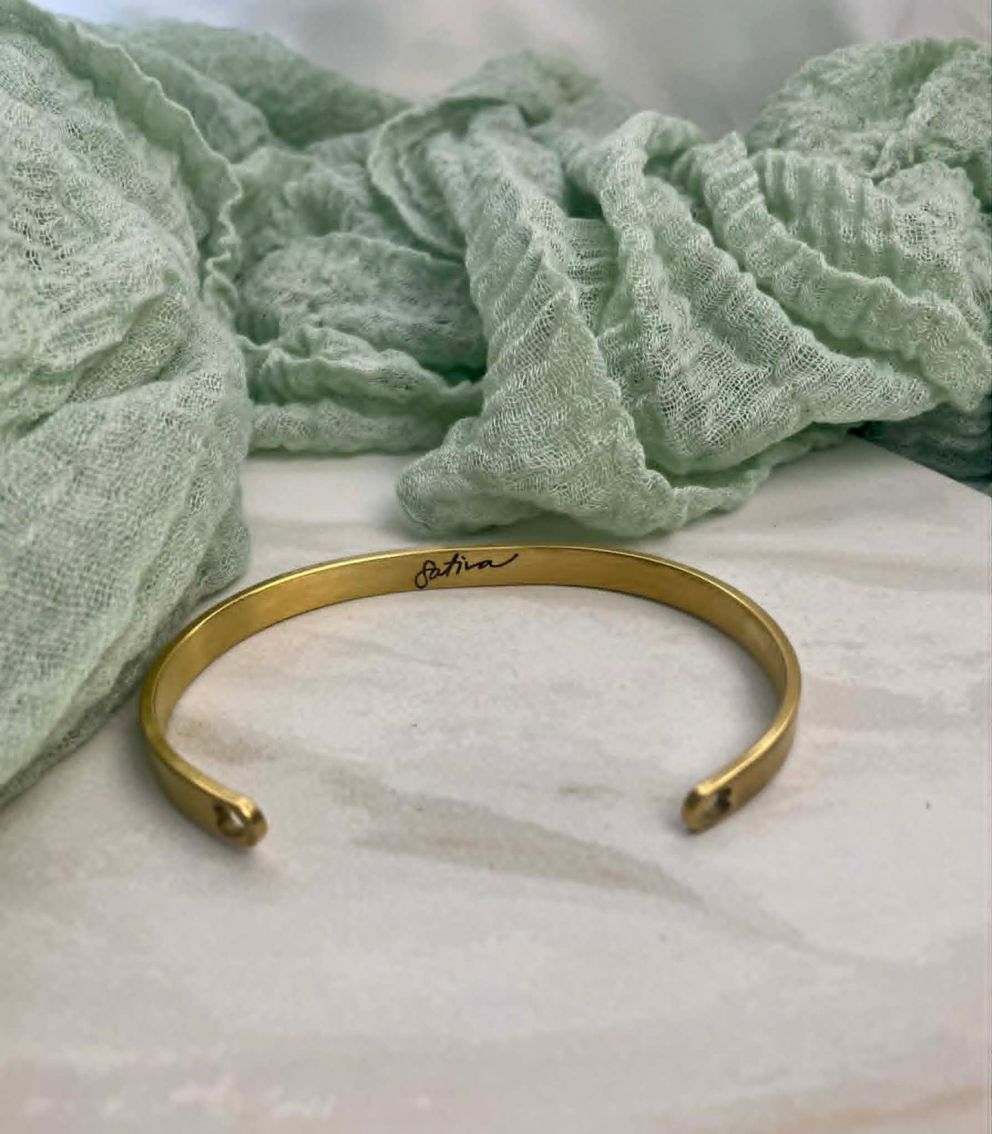 Engraved Butterflies Cuff Bracelet with Heart Cutouts Sativa #JusticeforSativa
