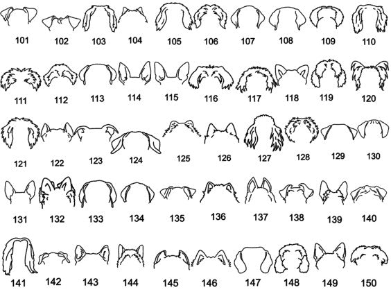 Personalized Dog Ear Ornament - Olive and Ember Co.