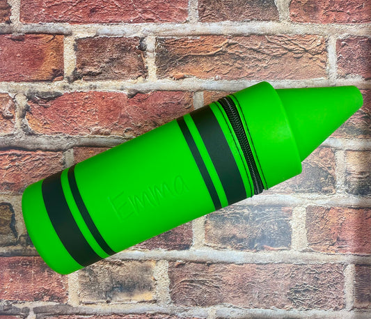 Personalized Engraved Silicone Pencil Pouch