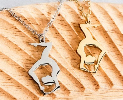 Engraved Gymnast Sport Necklace - Olive and Ember Co.
