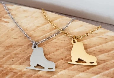 Engraved Ice Skate Sport Necklace - Olive and Ember Co.