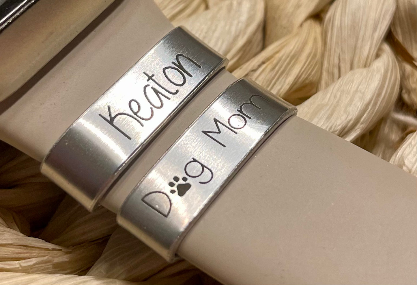 Smart Watch Band Engraved Charm - Olive and Ember Co.