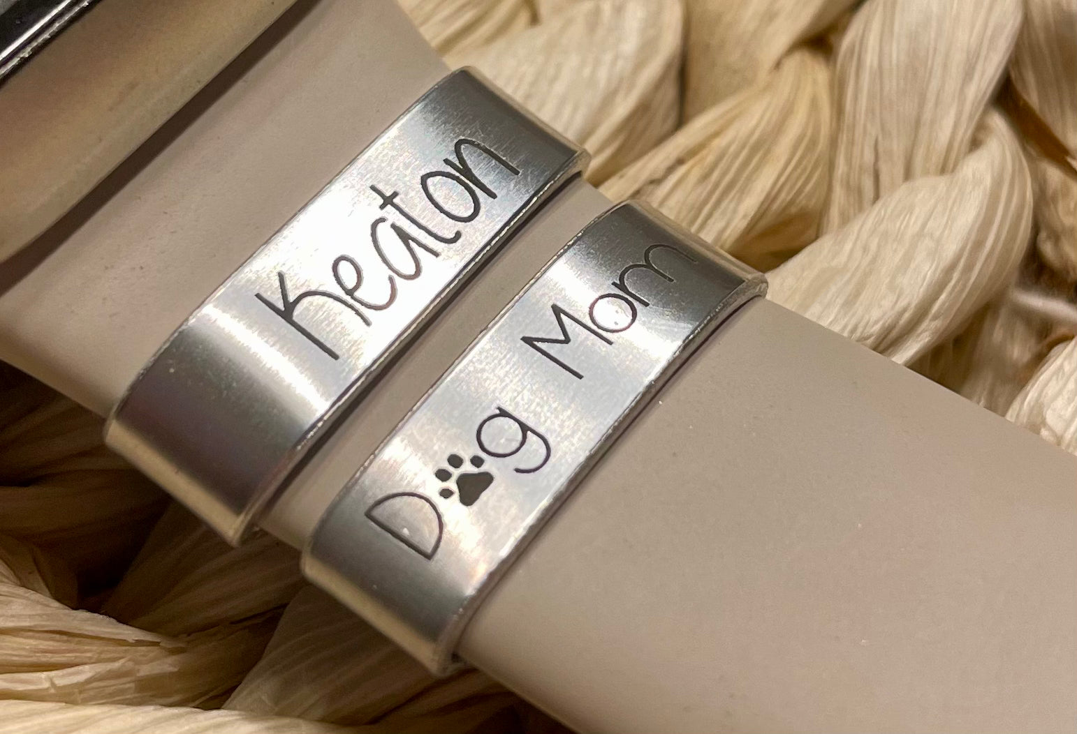 Smart Watch Band Engraved Charm - Olive and Ember Co.