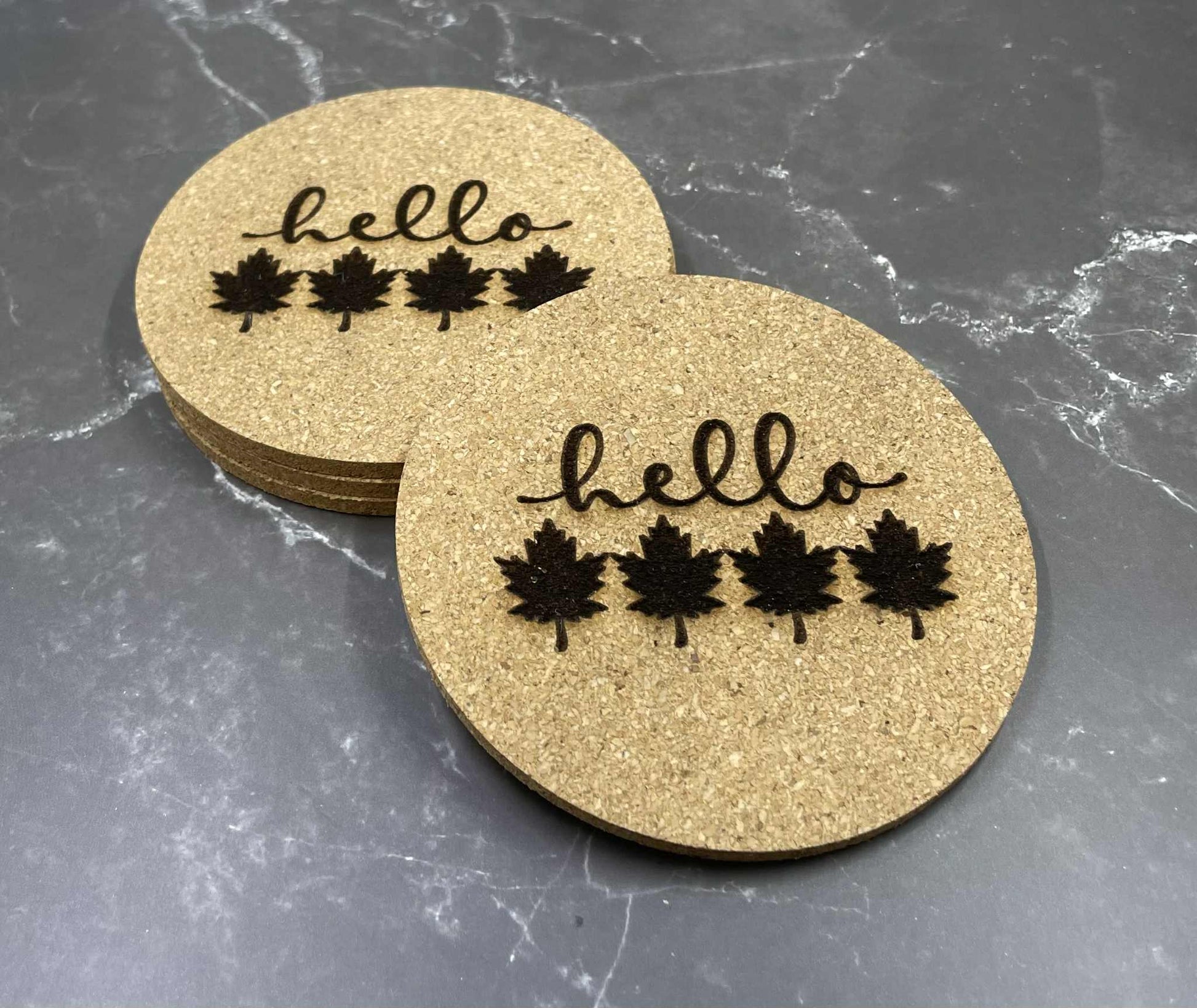 Custom Cork Coaster (4) Set - Olive and Ember Co.