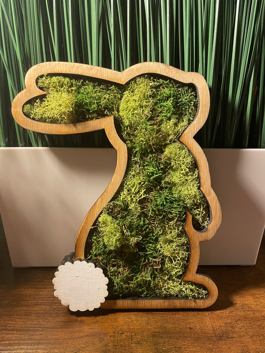 Moss Bunny Shelf Sitter