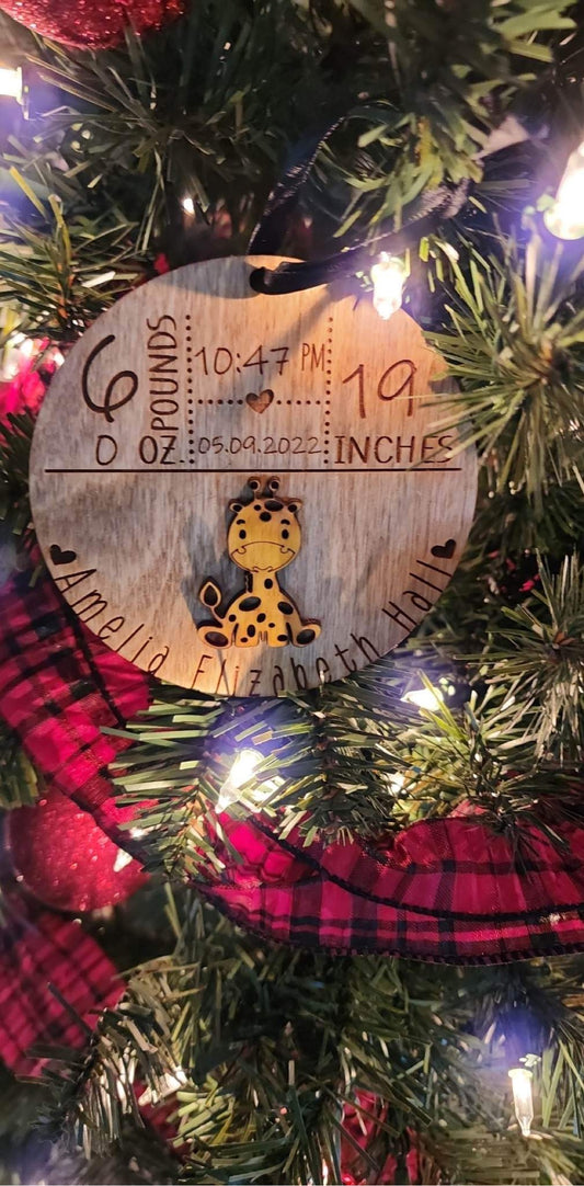 Birth Stat Ornament
