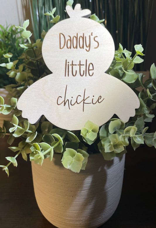 Easter Milestone Marker "little chickie"
